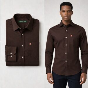 Men’s Classic Brown Formal Shirt